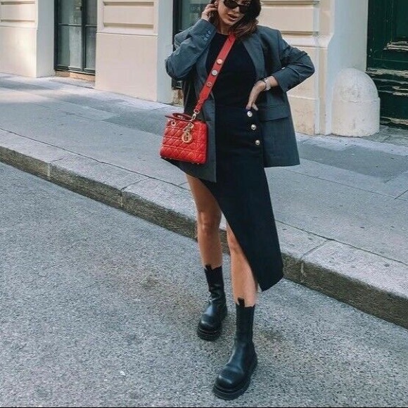 Zara Asymmetric Skirt with Buttons S - Picture 10 of 10